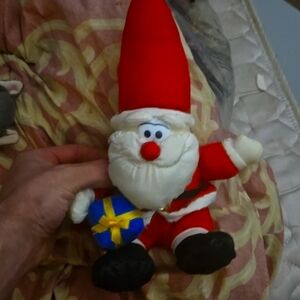 Vintage Santa Claus Plush Christmas Decor Stuffed Toy by Trendmasters made 1992